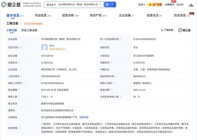 中年男人的“泡泡瑪特” 銅師傅再度遞表，23家分公司布局工藝美術(shù)品賽道